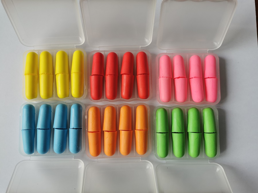Earplug Set Foam - 4Pairs/set comfort noise reduction Foam Soft