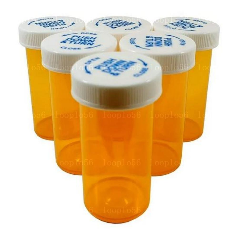 Travel Accessories Bottles - 12/20 Empty Plastic Medicine Pill Bottle