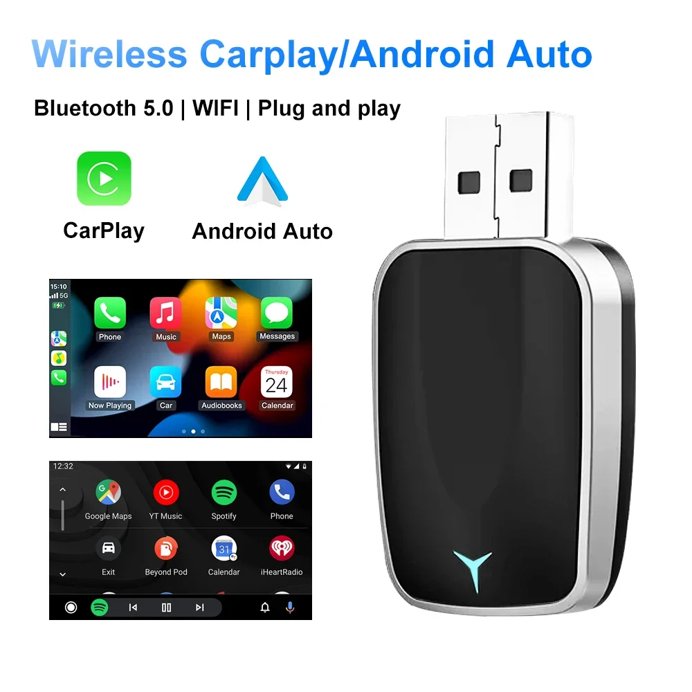 Travel Adapter Universal - 2026 PREMIUM FLIXIVI 2in1 Wireless CarPlay