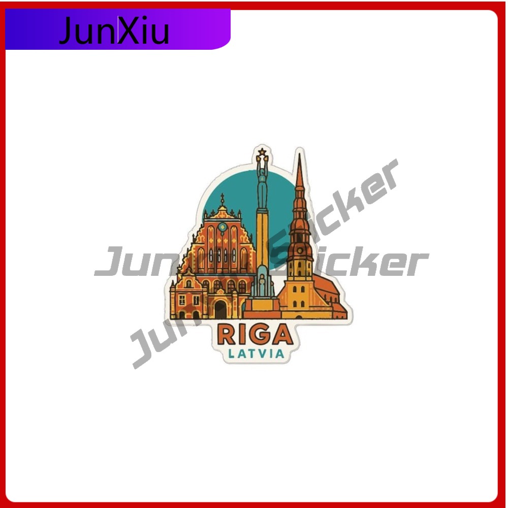 Travel Accessories Bottles - Riga Latvia City Travel Sticker Accessories
