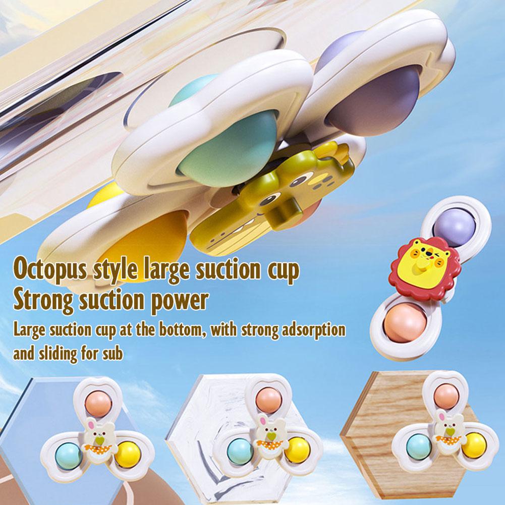 3PCS Suction Cup Rotating Toy  - огляд і ціна Travel Accessories With Baby