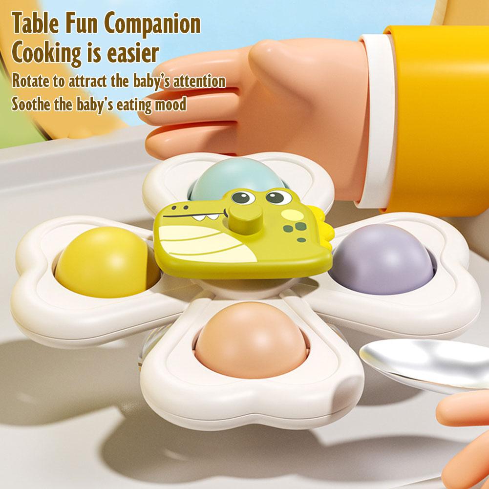 3PCS Suction Cup Rotating Toy  - огляд і ціна Travel Accessories With Baby
