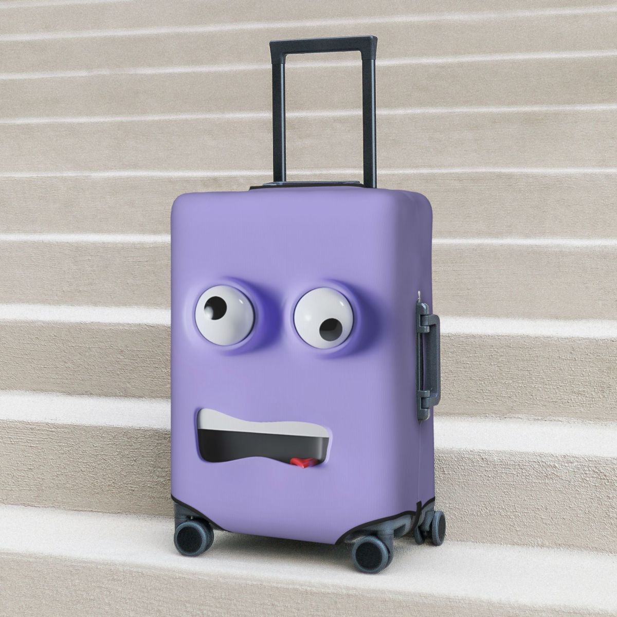 Funny Expression Printed Suitc - огляд і ціна Travel Accessories To 3D Print