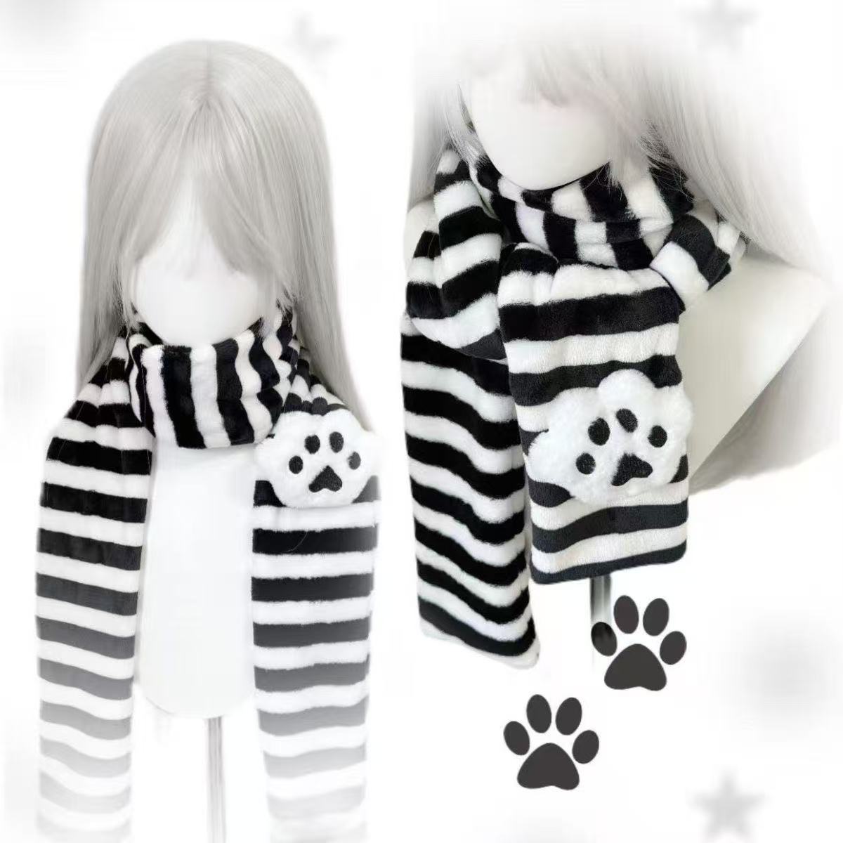 Kawaii Kniied Scarf Cat Paw De - огляд і ціна Travel Accessories Aesthetic