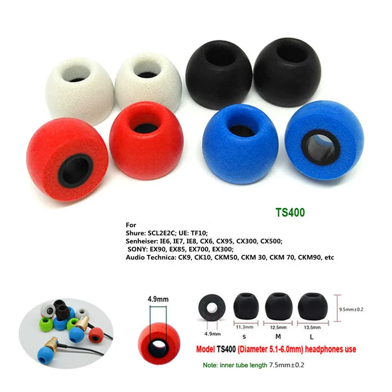 10Pairs Memory Foam Eartips TS - огляд і ціна Earplug Set Foam