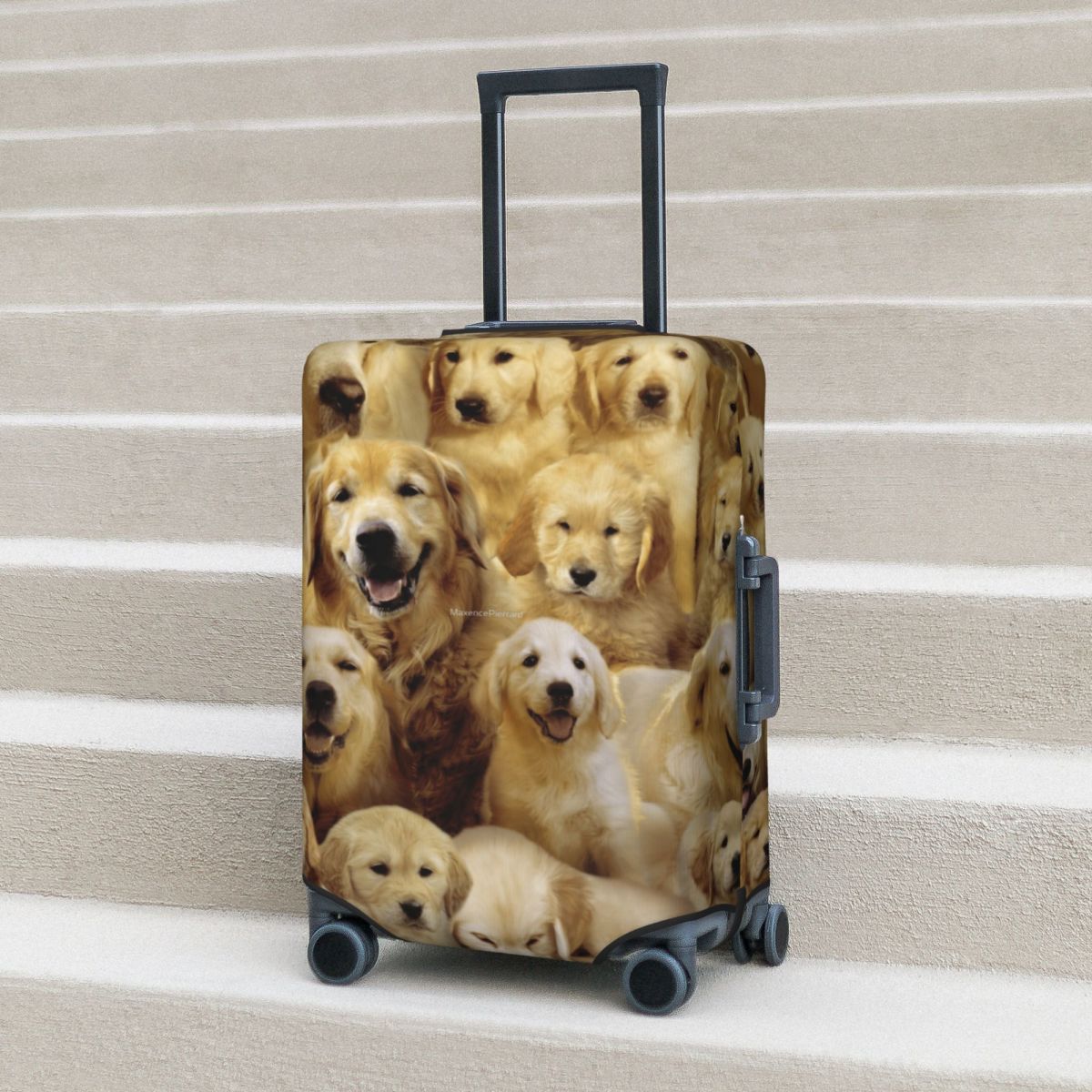 Golden Dog Suitcase Cover Anim - огляд і ціна Travel Accessories To 3D Print