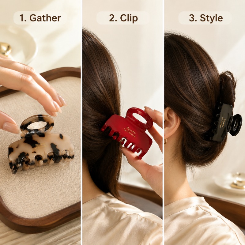 French Medium Hair Claw Clips  - огляд і ціна Travel Accessories Aesthetic