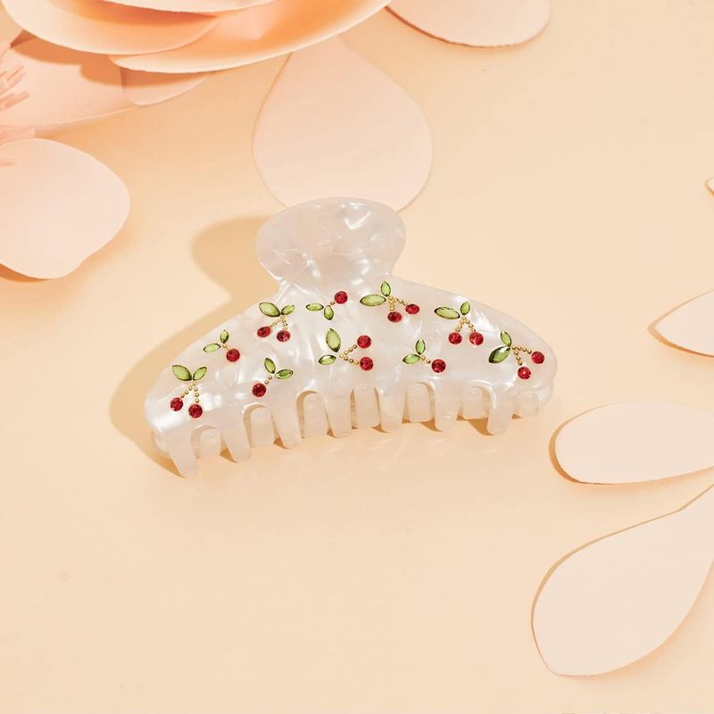 1pc Cherry hair clip, rhinesto - огляд і ціна Travel Accessories Aesthetic