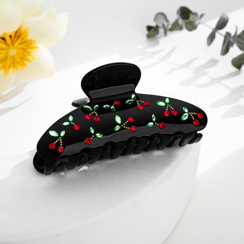 1pc Cherry hair clip, rhinesto - огляд і ціна Travel Accessories Aesthetic
