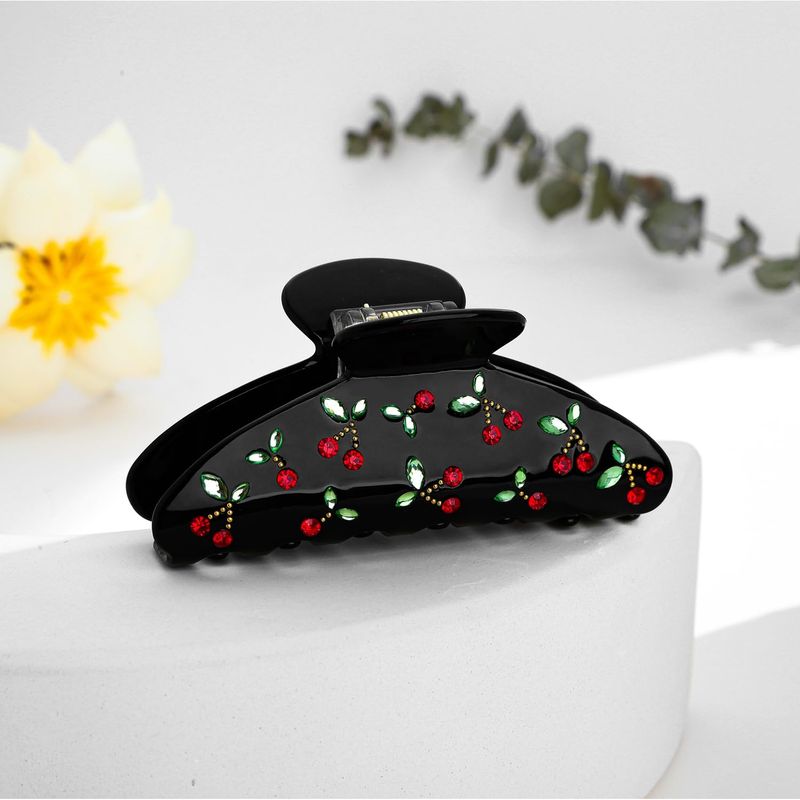 1pc Cherry hair clip, rhinesto - огляд і ціна Travel Accessories Aesthetic