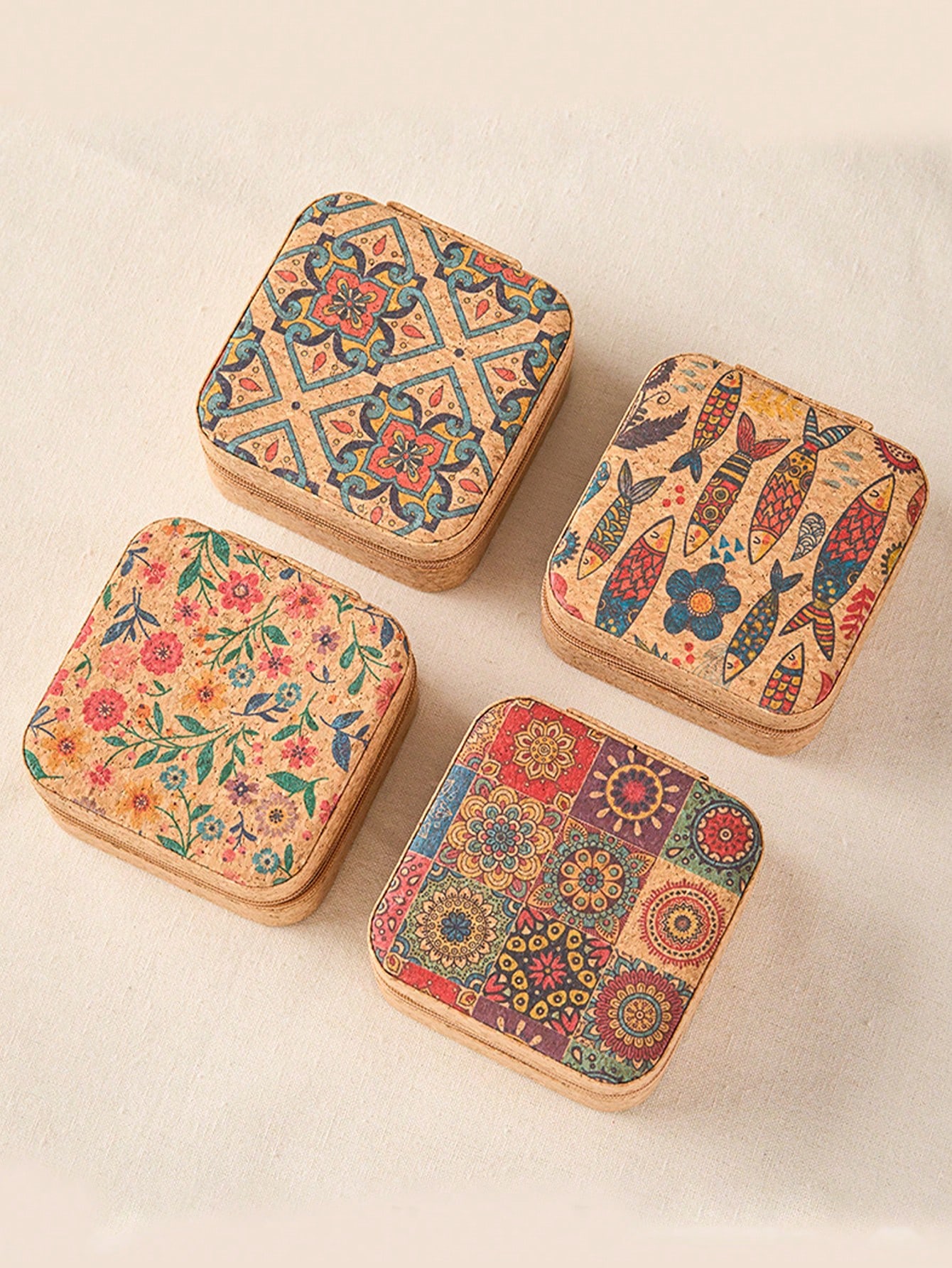 Square Vintage Bohemian Patter - огляд і ціна Travel Accessories Box