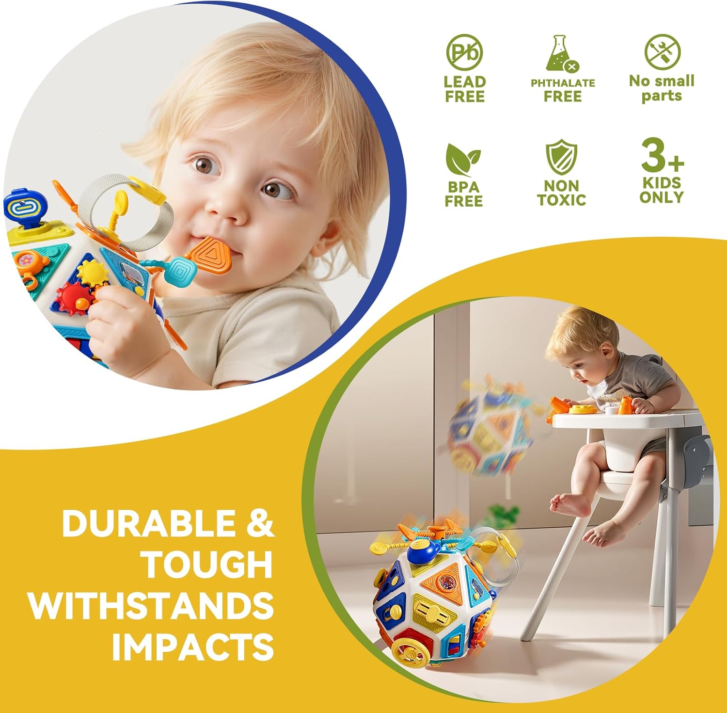Baby Busy Board Activity Cube  - огляд і ціна Travel Accessories With Baby