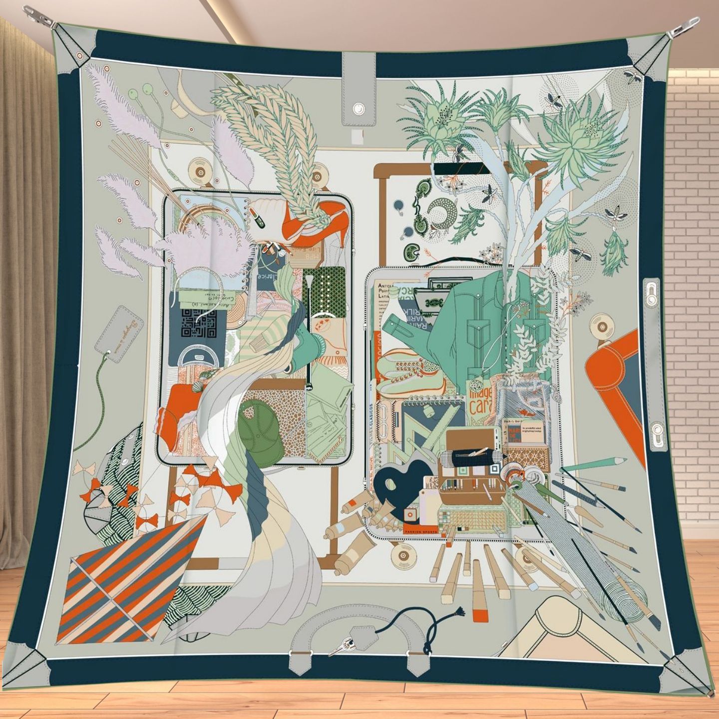 90cm Twill Silk Like Square Sc - огляд і ціна Travel Accessories Aesthetic