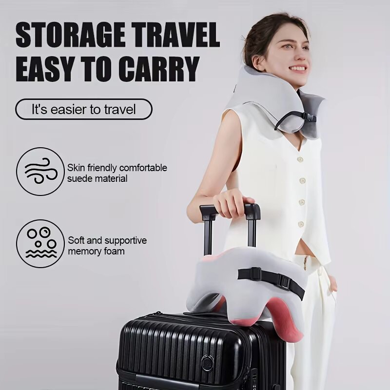 Memory Foam U‑Shape Neck Pillo - огляд і ціна Travel Pillow Inflatable