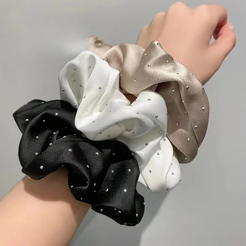 1/3PCS Satin Scrunchies With R - огляд і ціна Travel Accessories Aesthetic
