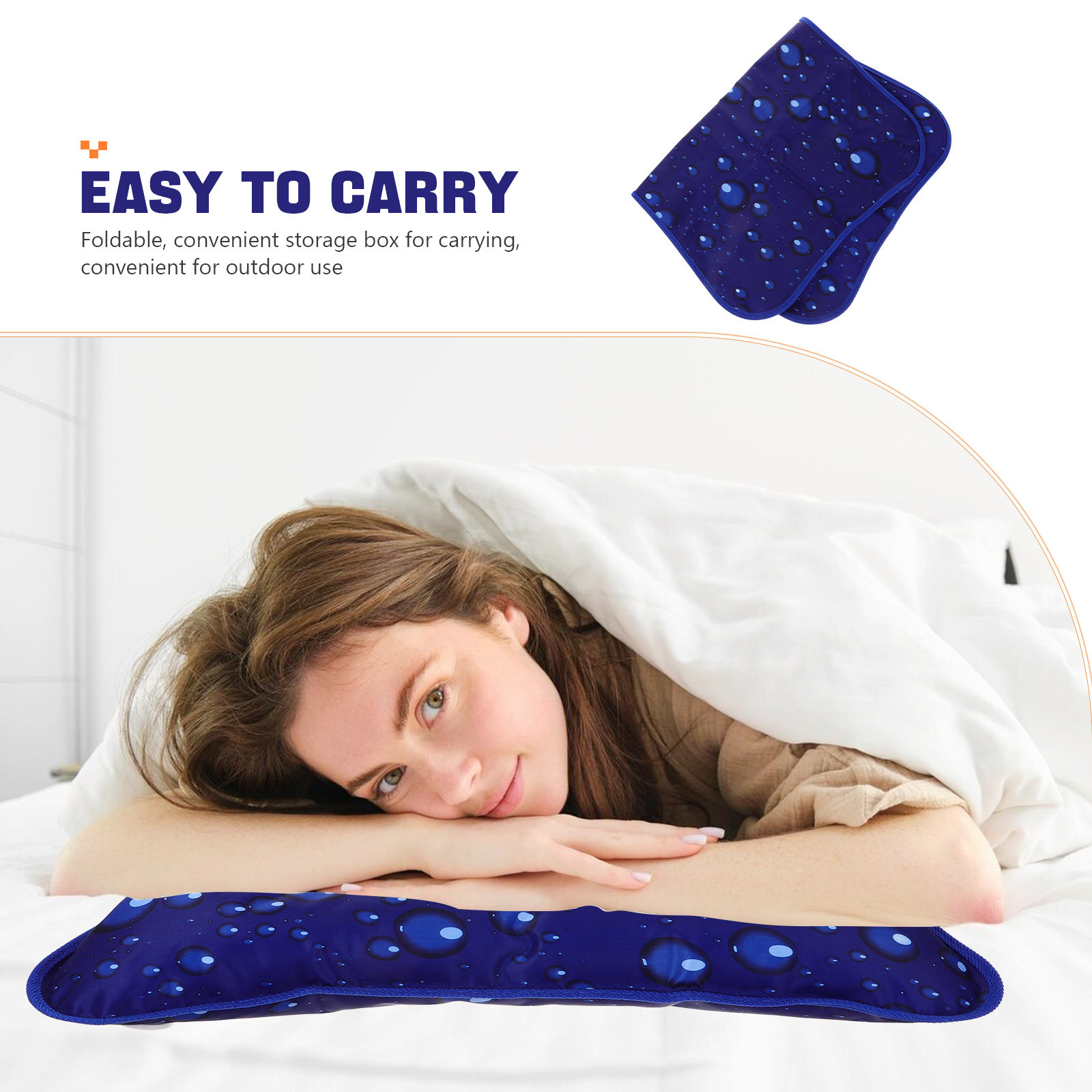 Water Fillable Cooling Pillow  - огляд і ціна Travel Pillow Inflatable