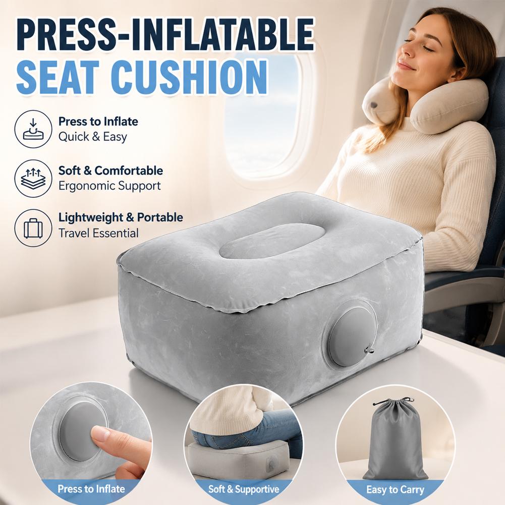 Press-Type Inflatable Cushion  - огляд і ціна Travel Pillow Inflatable