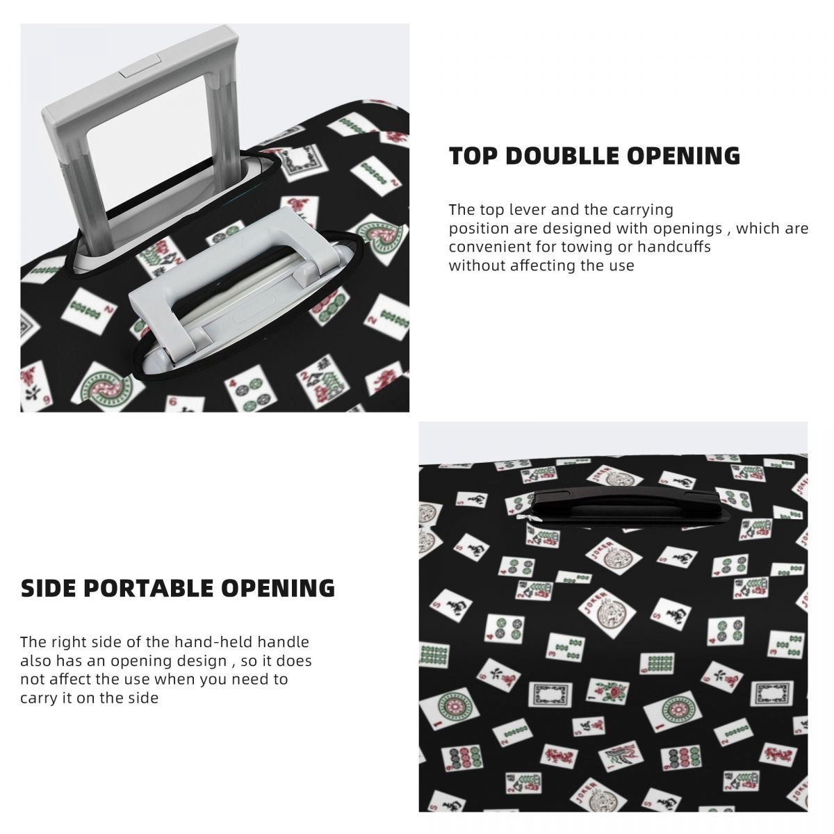 Black Mahjong Suitcase Cover F - огляд і ціна Travel Accessories To 3D Print
