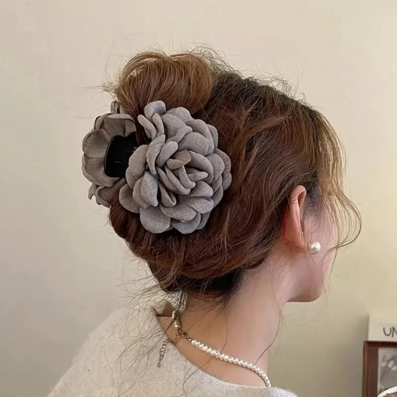 French Fabric Rose Flower Hair - огляд і ціна Travel Accessories Aesthetic