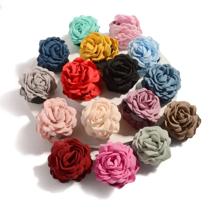 French Fabric Rose Flower Hair - огляд і ціна Travel Accessories Aesthetic