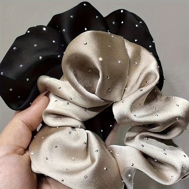 1/3PCS Satin Scrunchies with R - огляд і ціна Travel Accessories Aesthetic