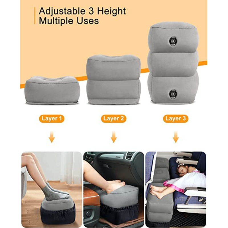 Inflatable Foot Rest For Air T - огляд і ціна Travel Pillow Inflatable